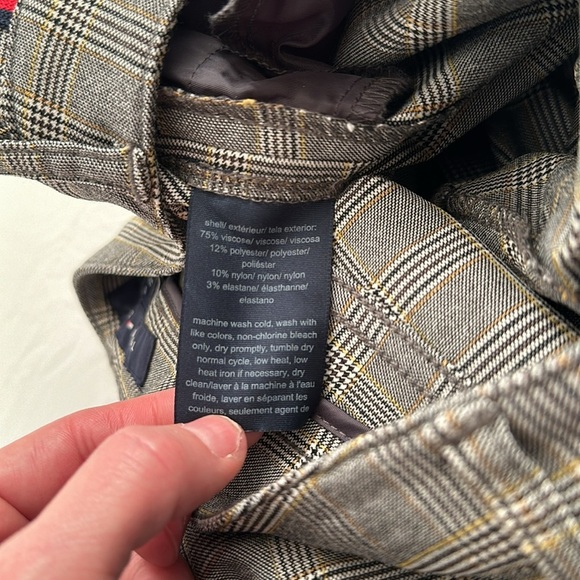 Tommy Hilfiger Tribeca skinny multicolor plaid pants - Picture 6 of 13